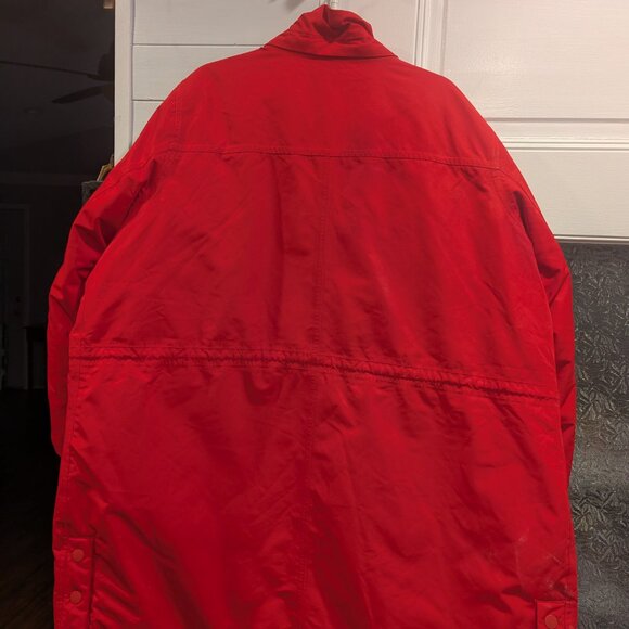 Land's End Size 3X Women's Red Expedition Down Waterproof Hooded Winter Parka - Picture 12 of 14